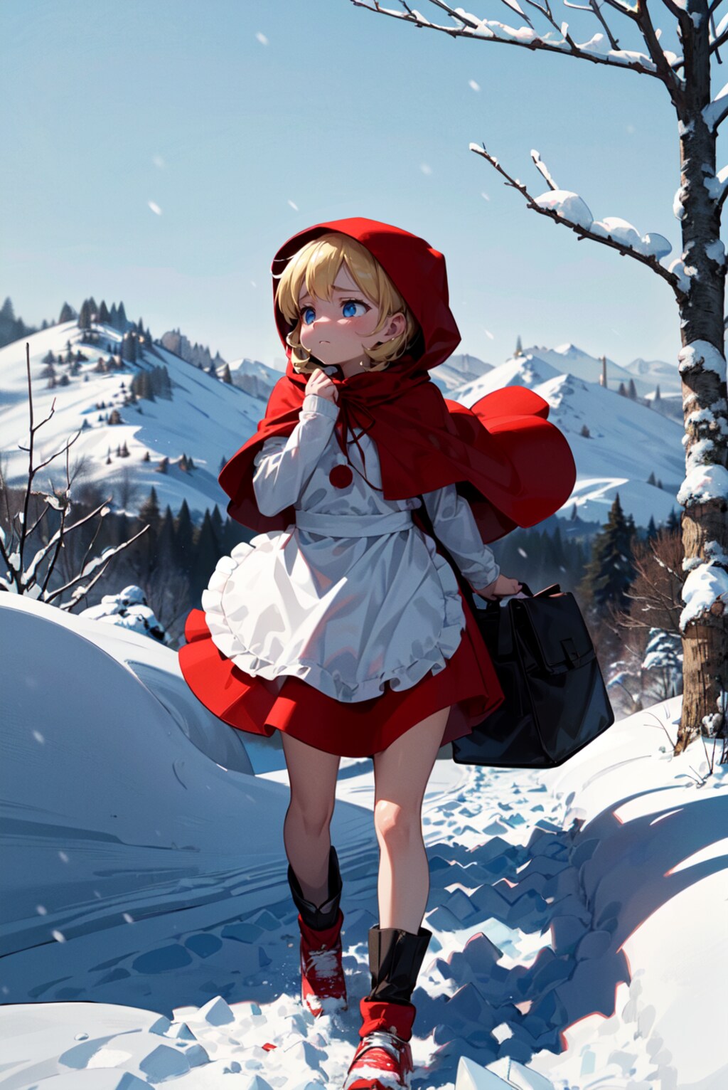 初めてのお使いで、迷った先は何故か雪国