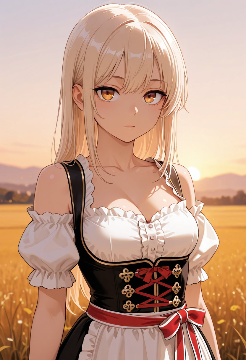 夕凪の金髪少女 | の人気AIイラスト・グラビア