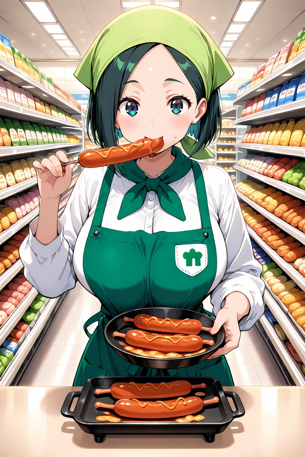 試食やってまーす、ぱくっ。