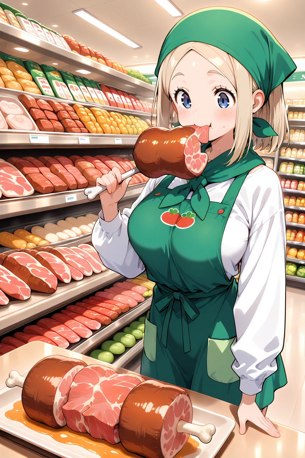 試食やってまーす、ぱくっ。