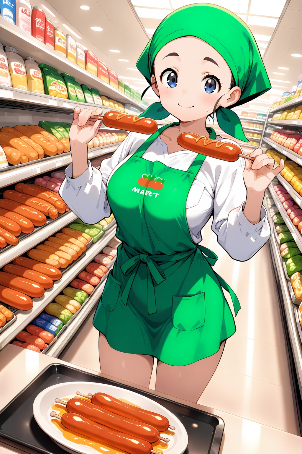 試食やってまーす、ぱくっ。