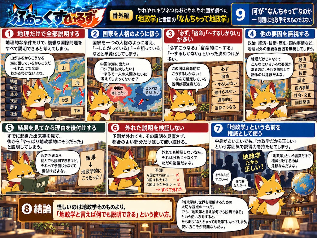 【番外編】ふぉっくすているず　なんちゃって地政学