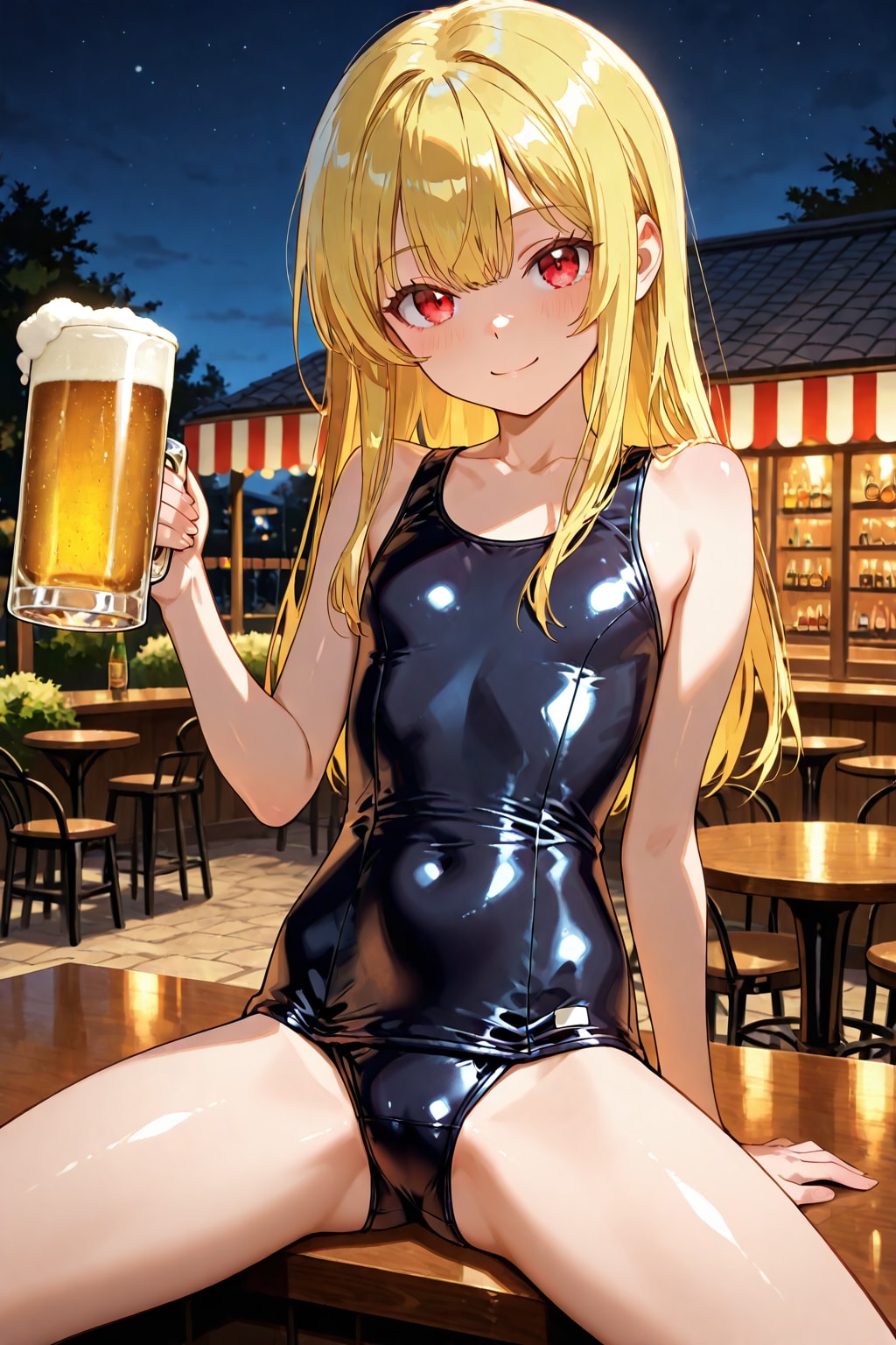 夏限定の特設ビアガーデン