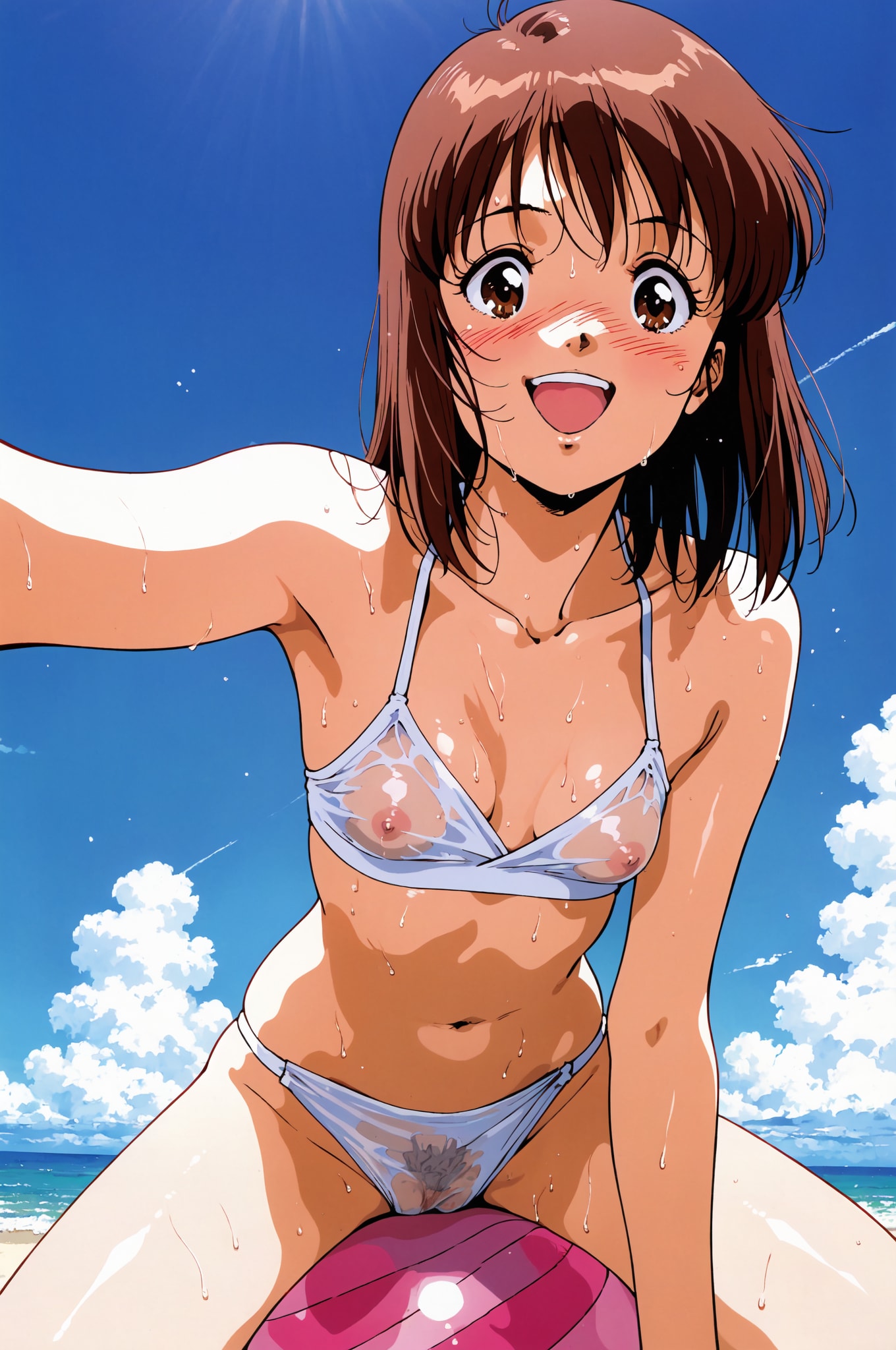 You're blushing! What's going on?