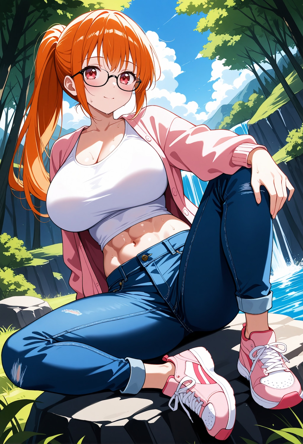 【今日の腹筋】滝音に包まれて