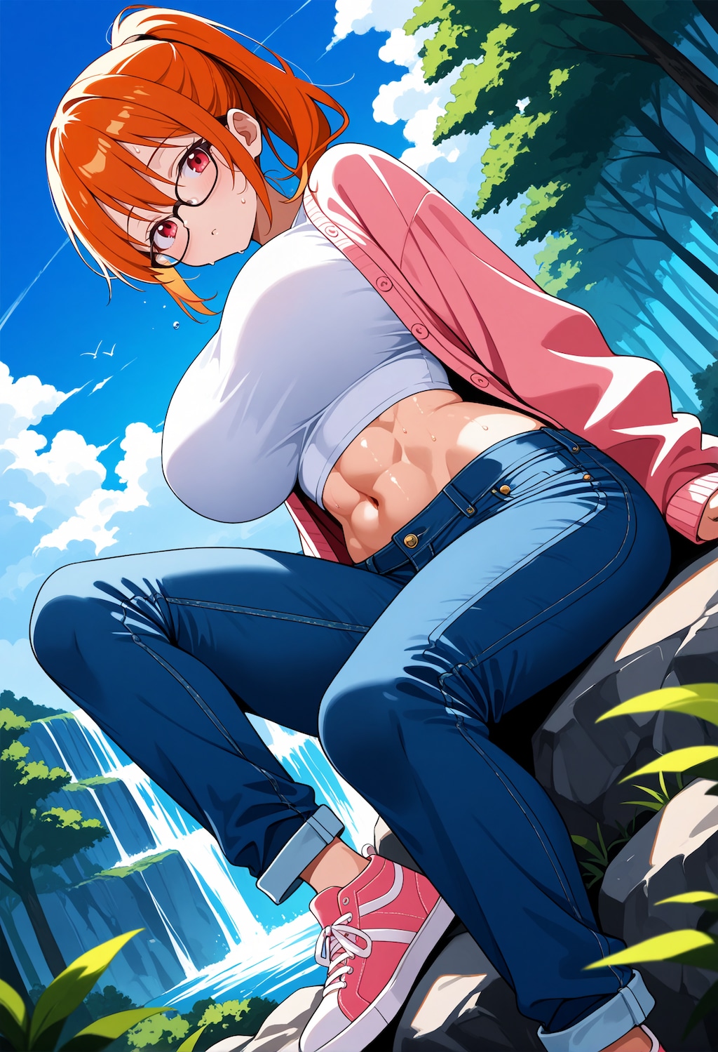 【今日の腹筋】滝音に包まれて