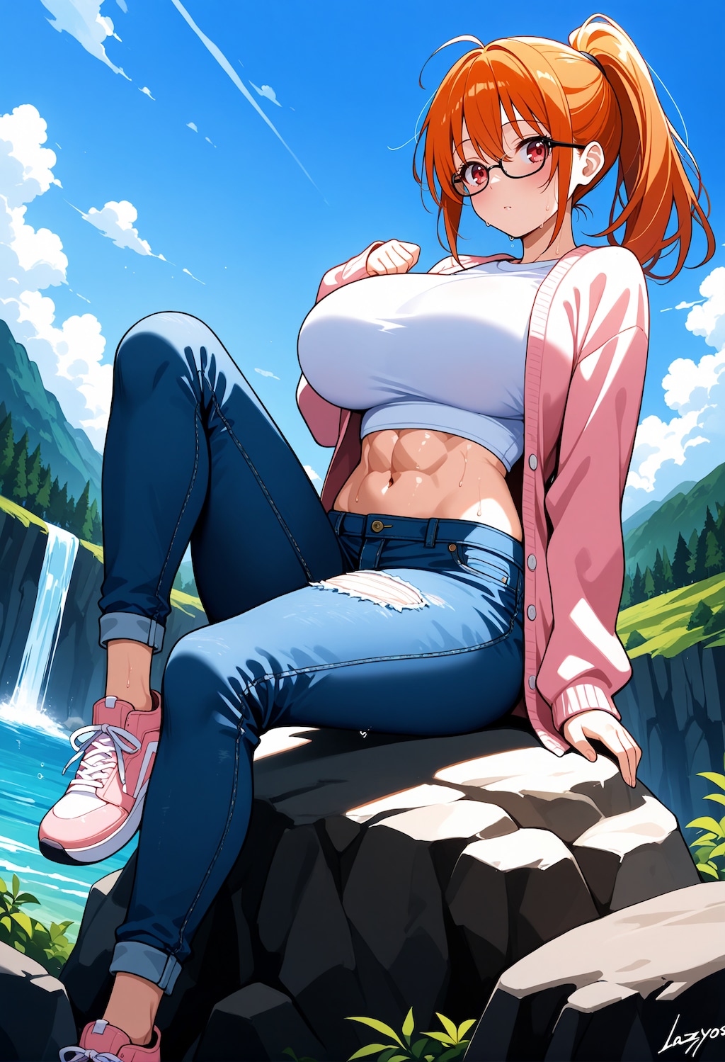 【今日の腹筋】滝音に包まれて