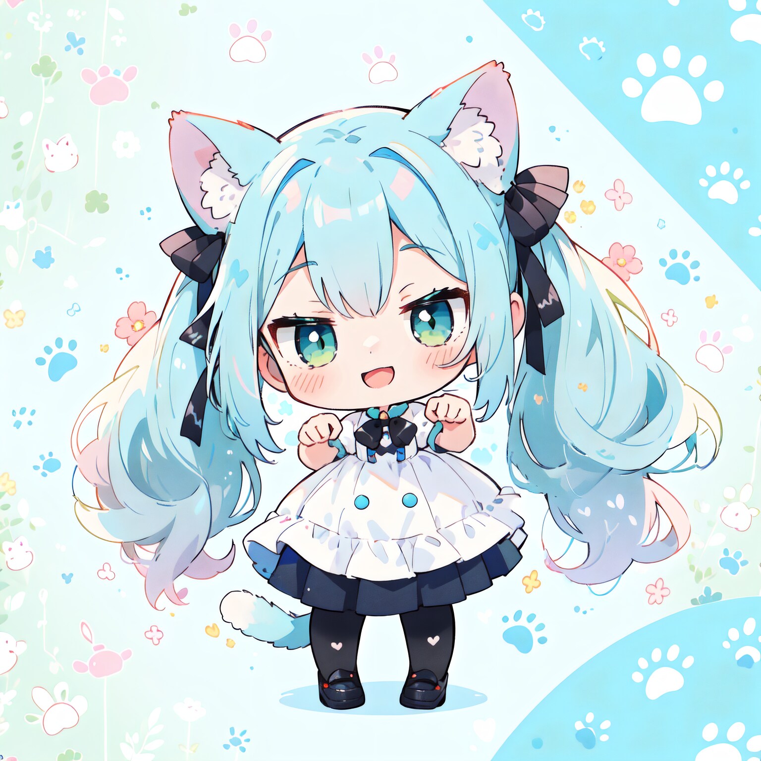 猫耳ツインテちゃん