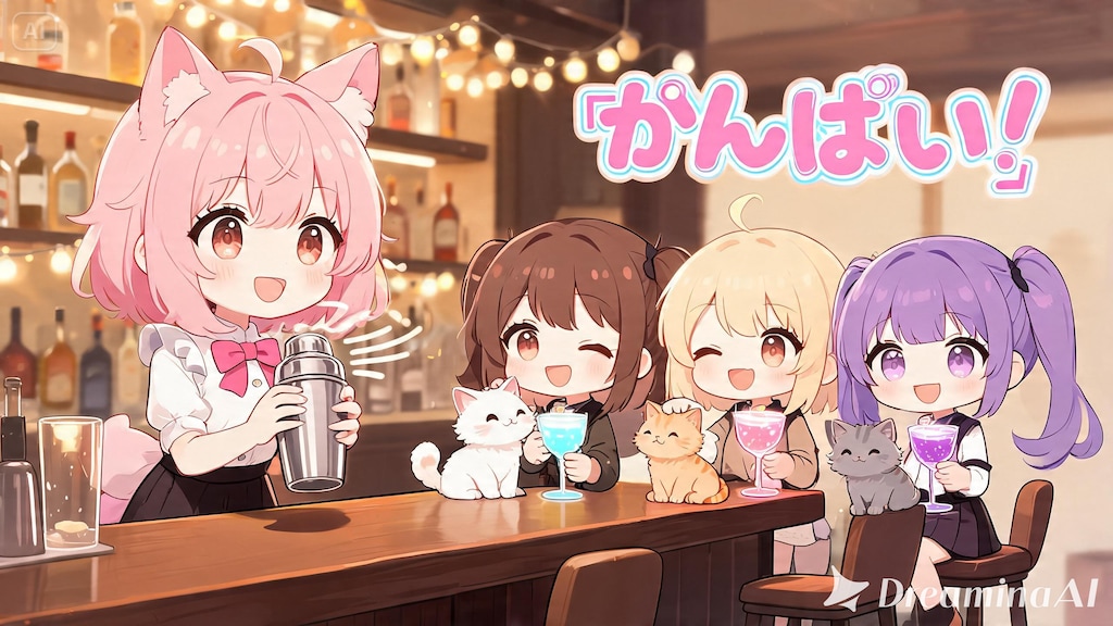 【#BarCat】猫カフェバーへようこそ♪１