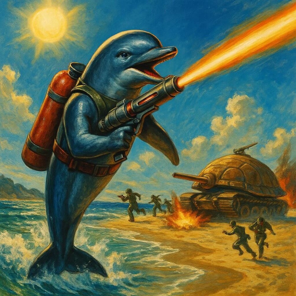 イルカがせめてきたぞっ