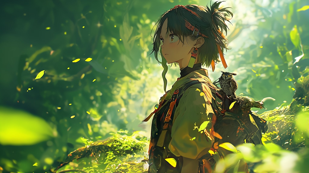 美少女探検家とその相棒（フクロウ）②