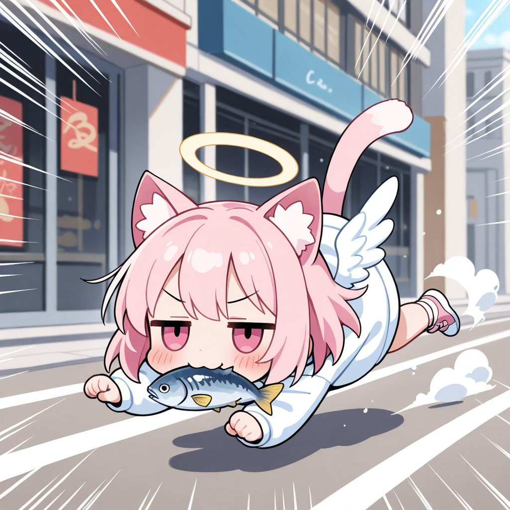 天使になってもやる事は変わらないねこちゃん