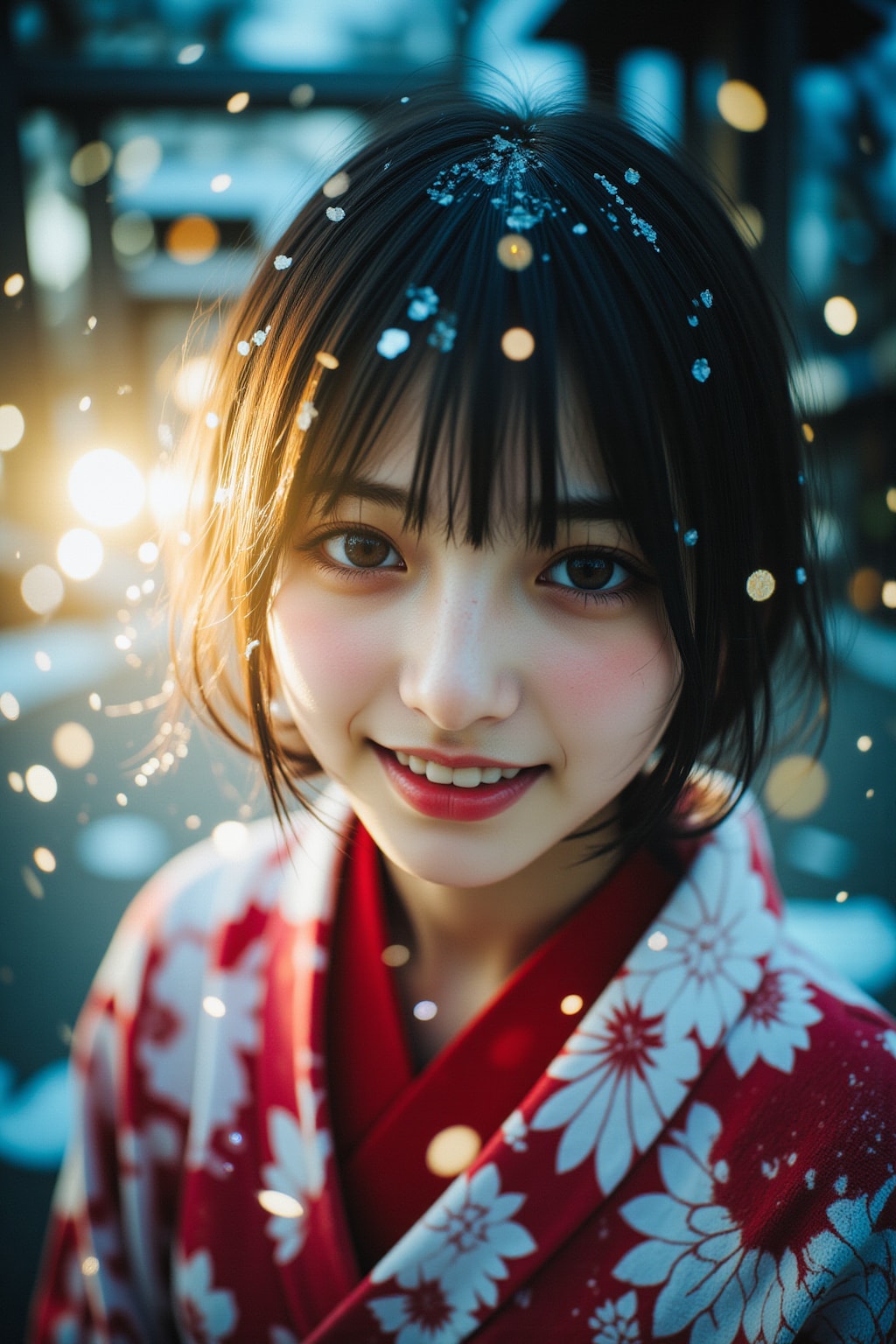 笑顔で年を結ぶ