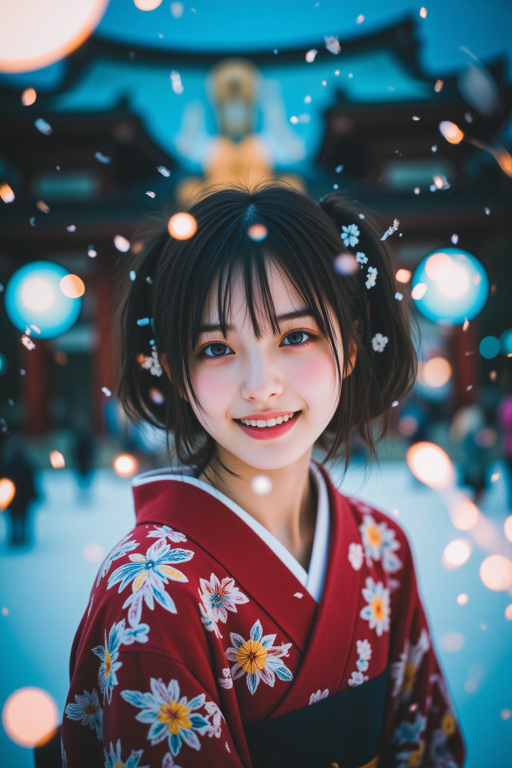 笑顔で年を結ぶ