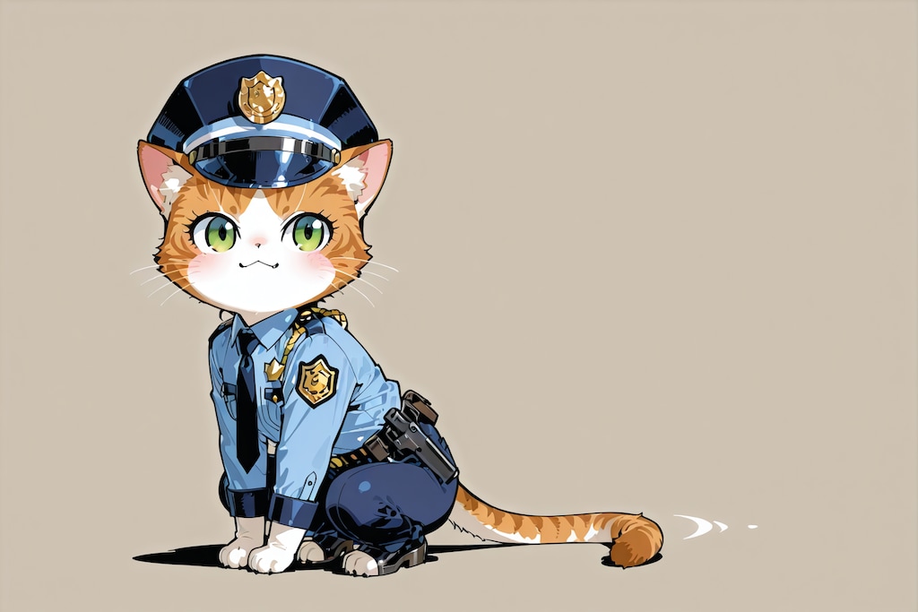 🐱猫の警察官