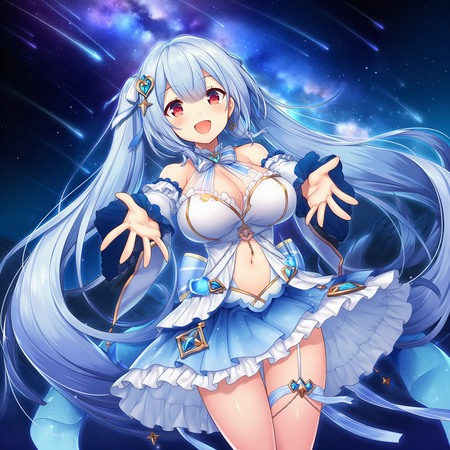 魅惑の装い全年齢版(87) 〜天に輝くは星の川〜 | の人気AIイラスト・グラビア