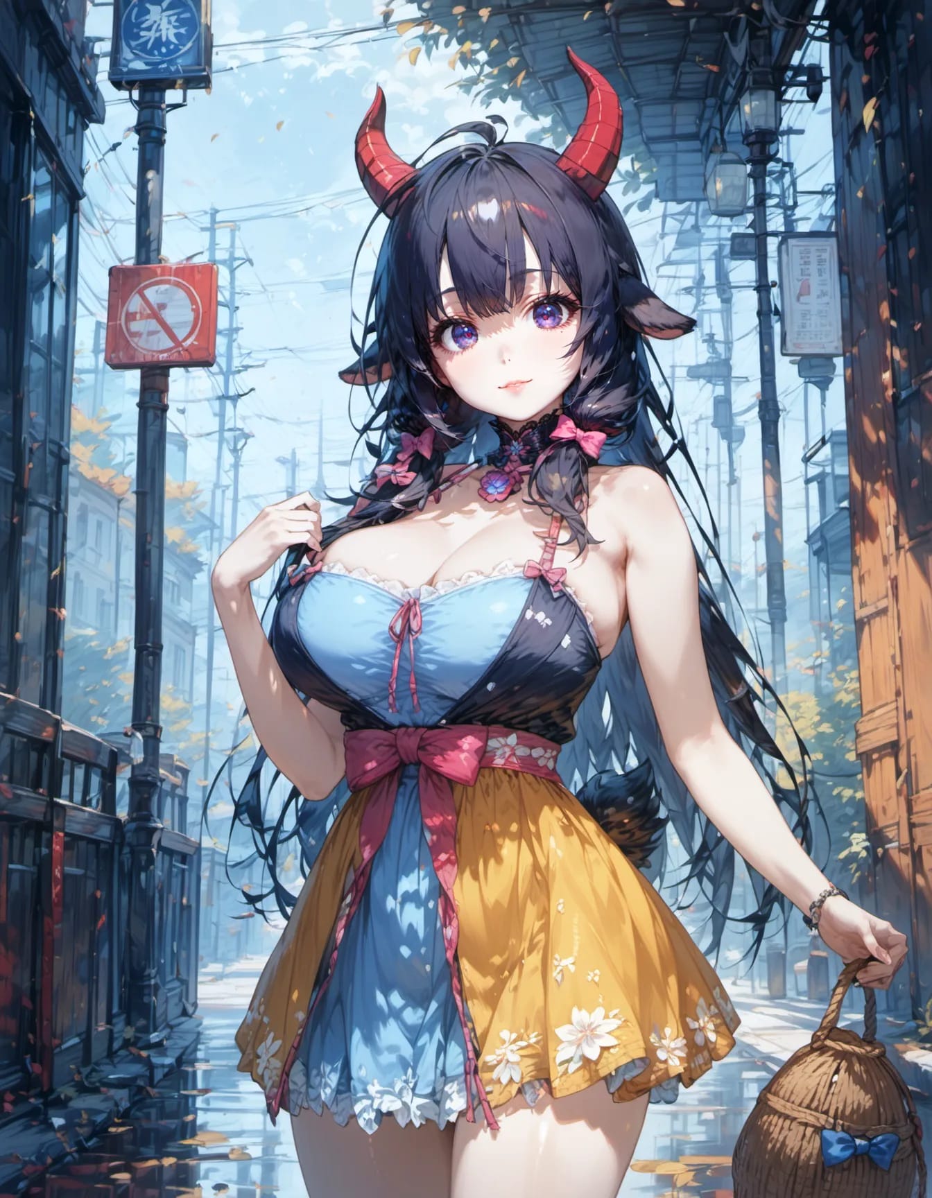 A Demon Walking Through Autumn’s Breath | の人気AIイラスト・グラビア