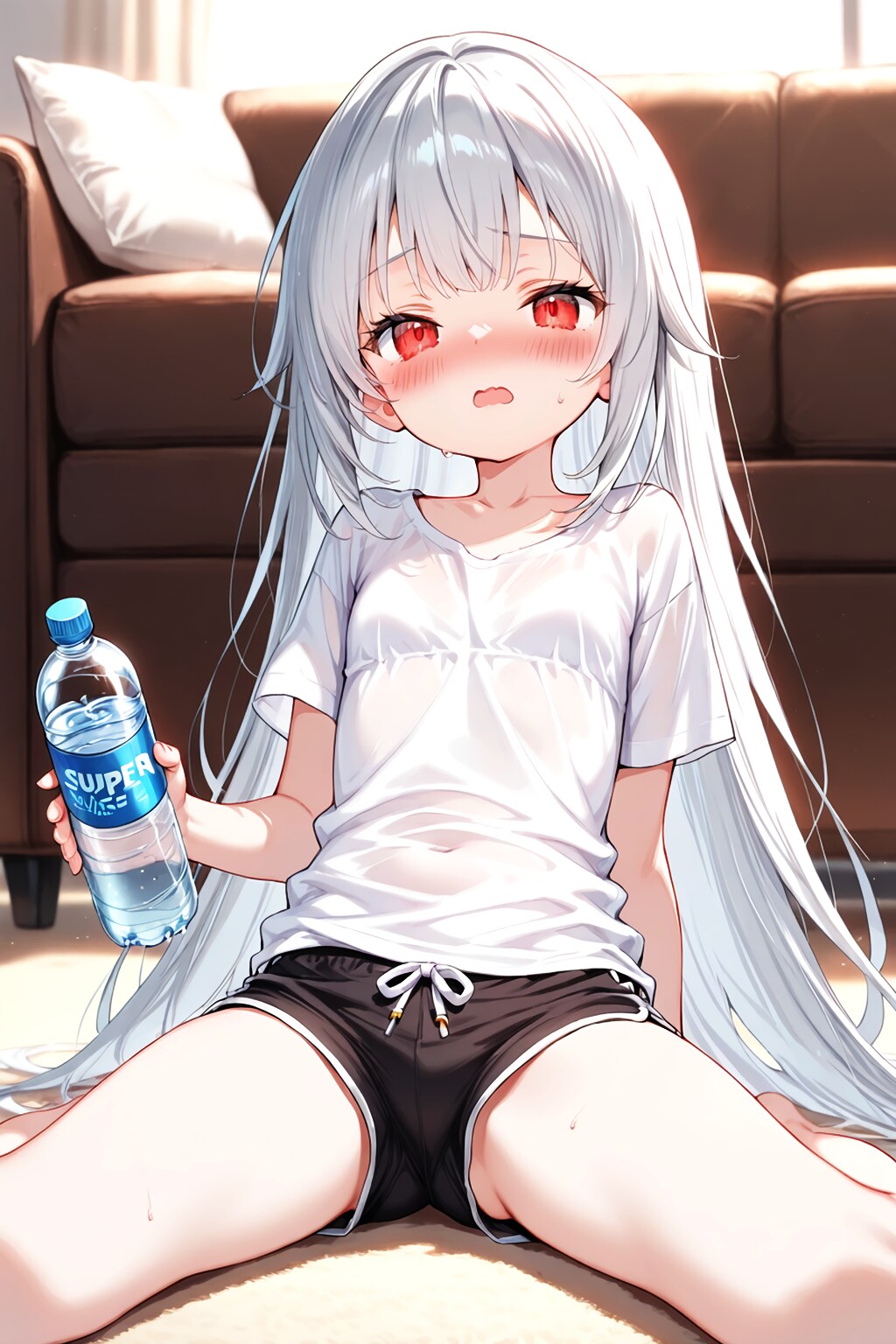 火照った体とミネラル飲料