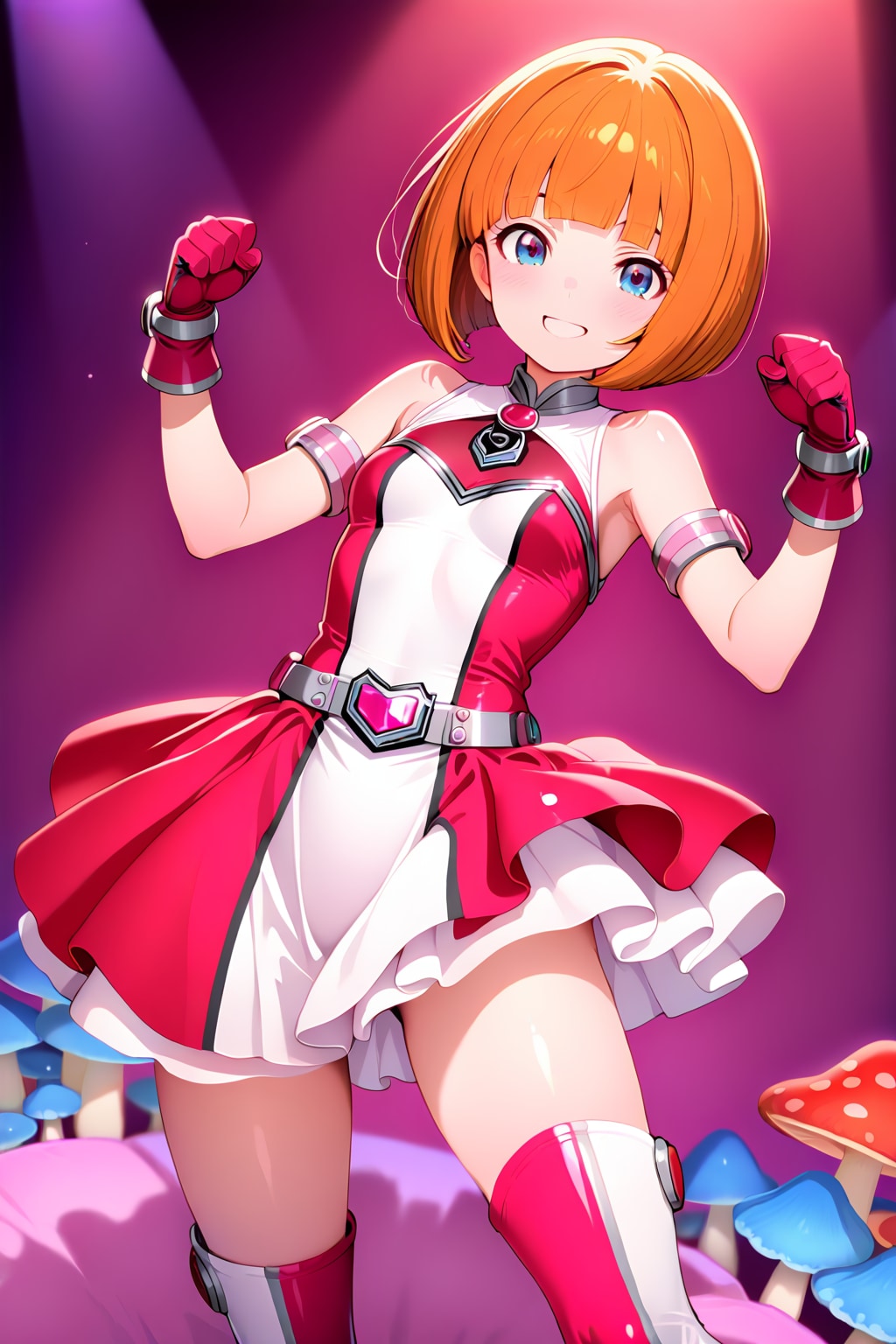 戦隊ヒロインのような女の子