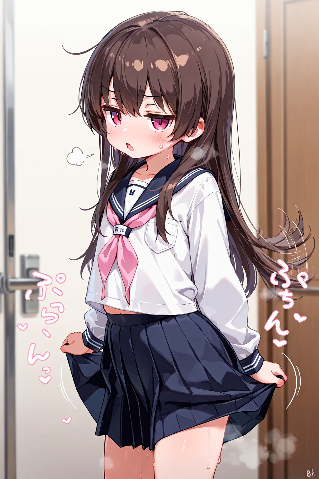 スカートパタパタ