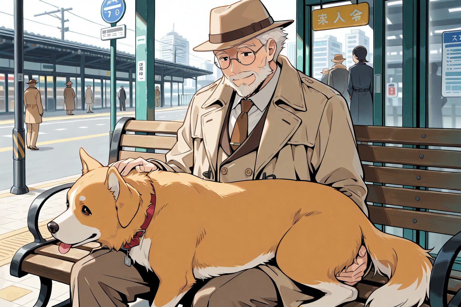 人生のお供　老紳士と愛犬