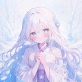純白の雪女 4枚目