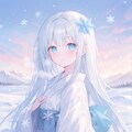 純白の雪女 5枚目