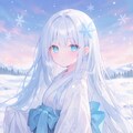 純白の雪女 3枚目