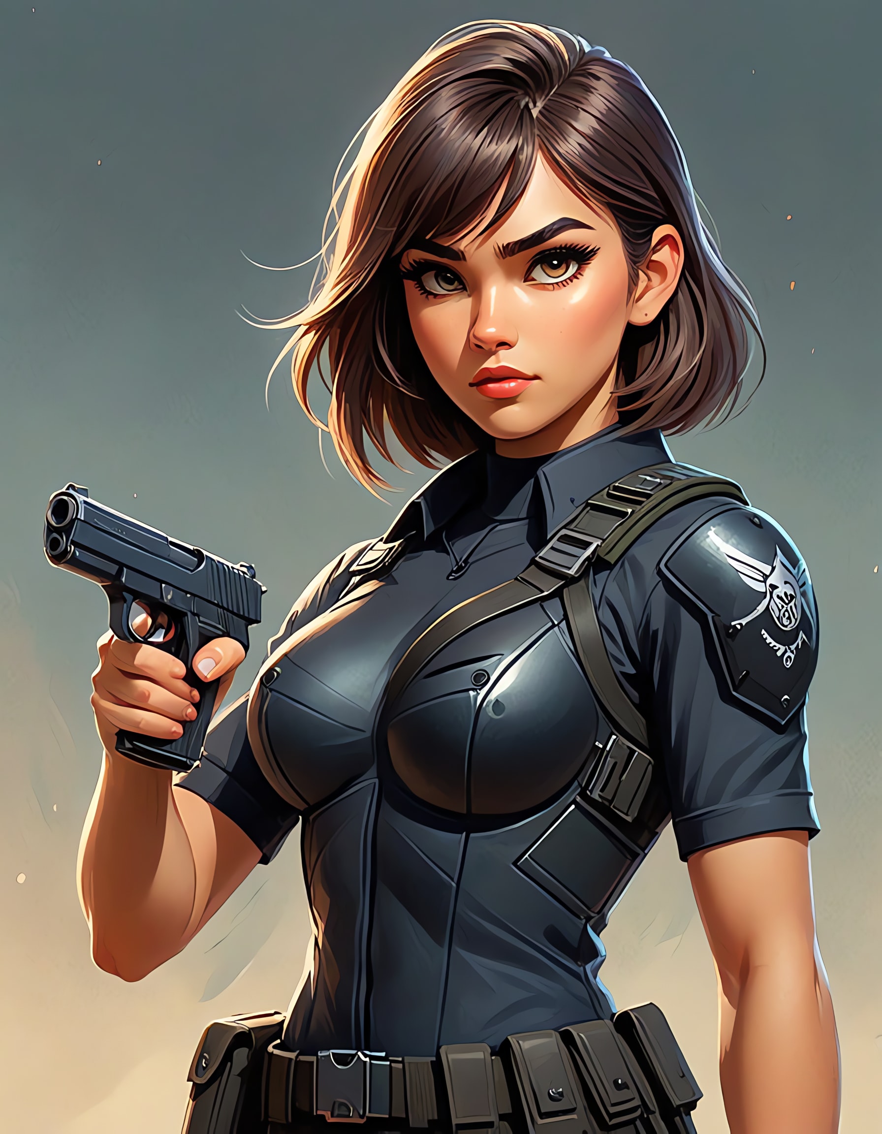 海外アニメ映画風のコップ | の人気AIイラスト・グラビア