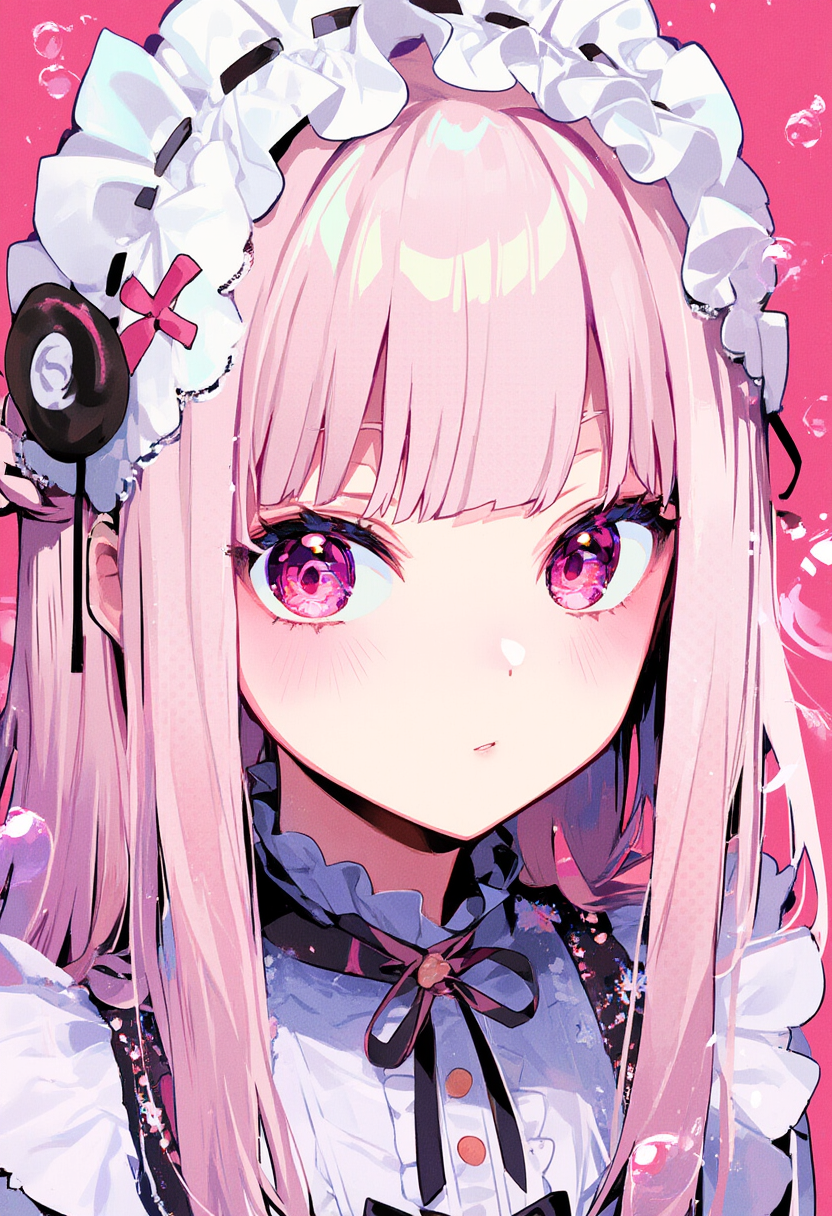 pink eyes