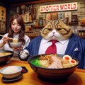 猫社長の同伴ラーメン 2枚目