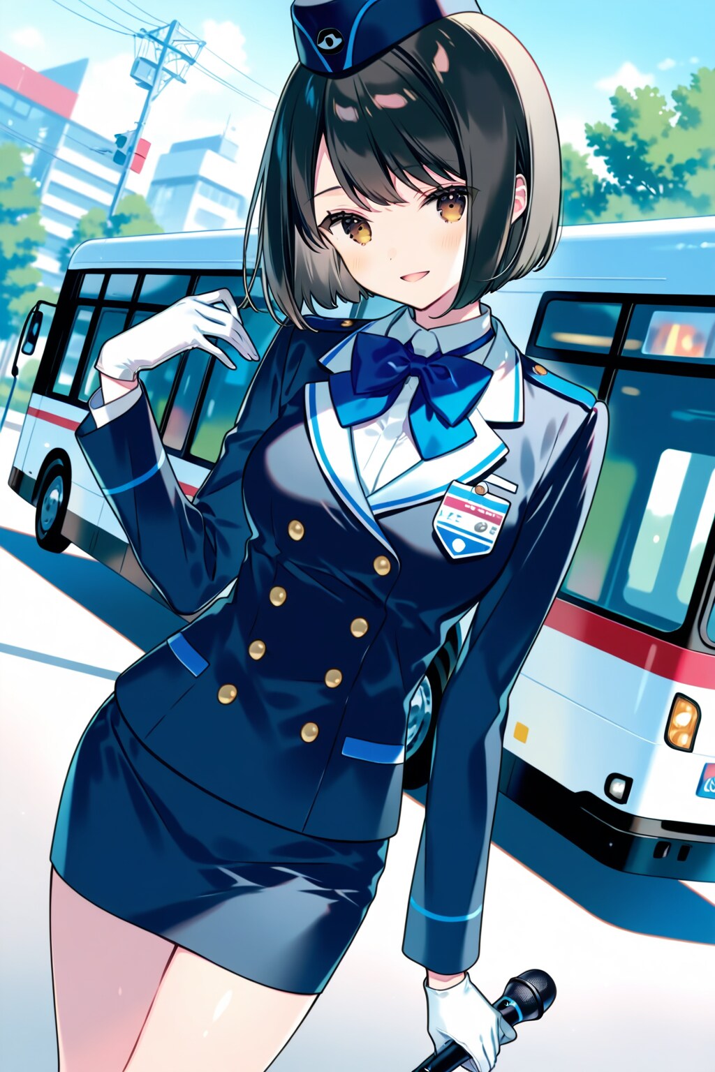 バスガイドさん | の人気AIイラスト・グラビア