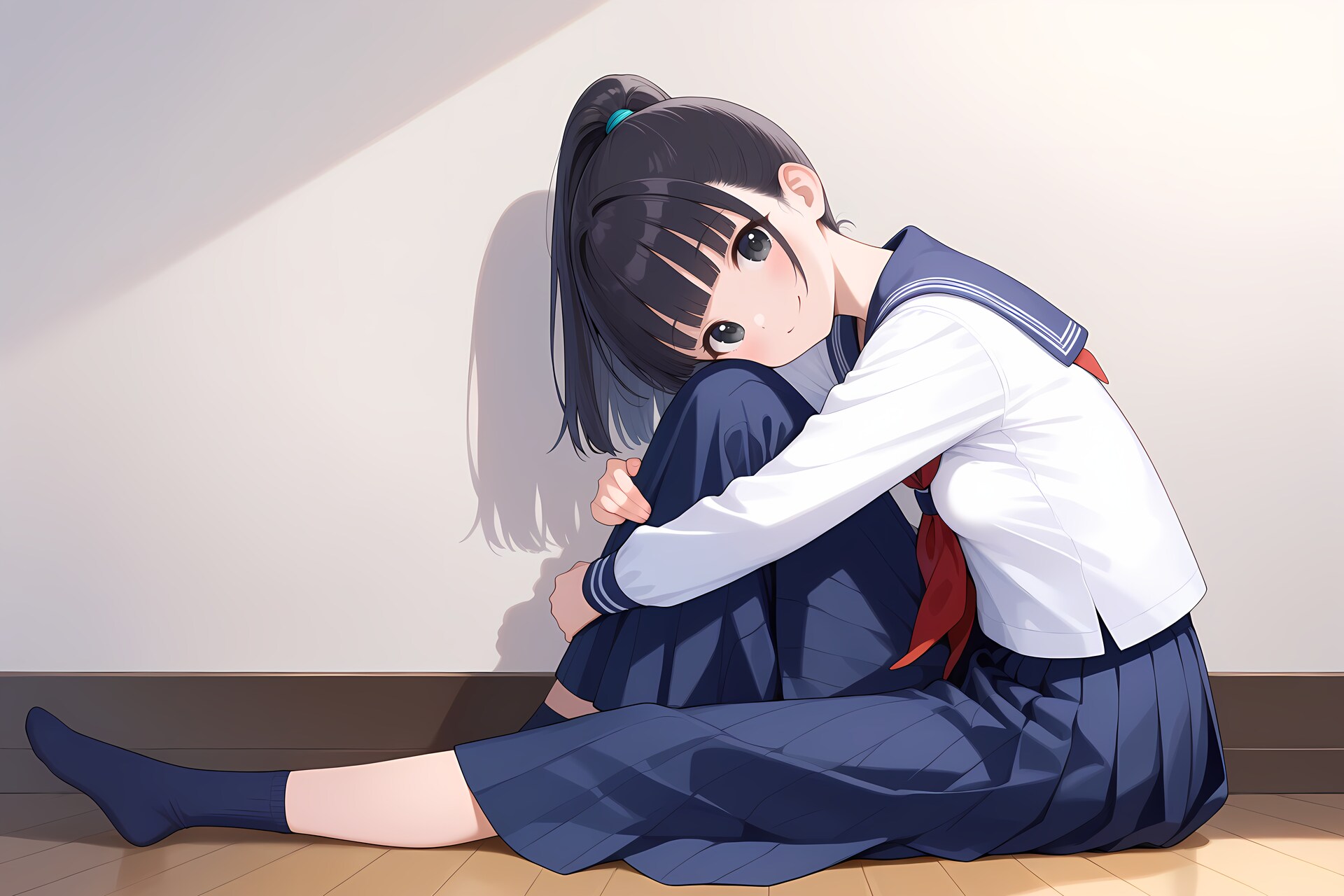 片膝立て