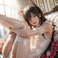花畑に猫ちゃん 10枚目