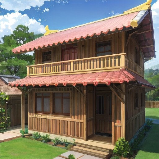 バカボンのパパが適当に作った家 | の人気AIイラスト・グラビア