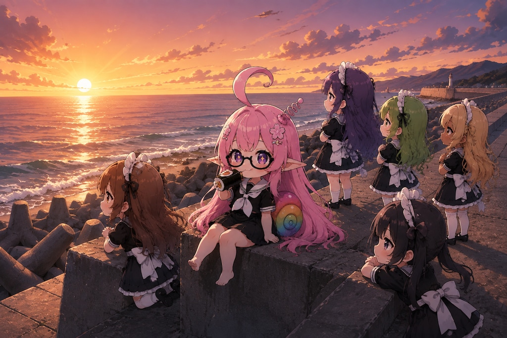 夏のメイドーず with なにか①〜③