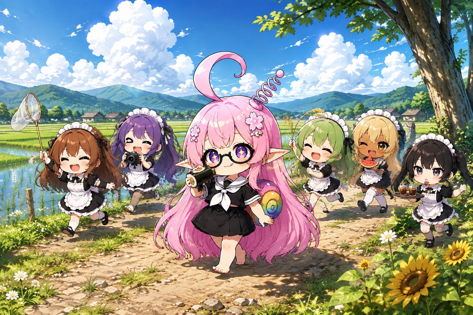 夏のメイドーず with なにか①〜③