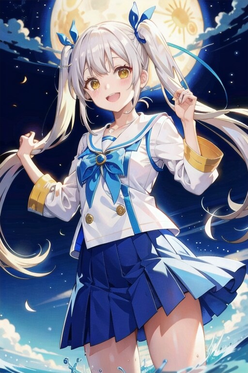 月夜の海岸