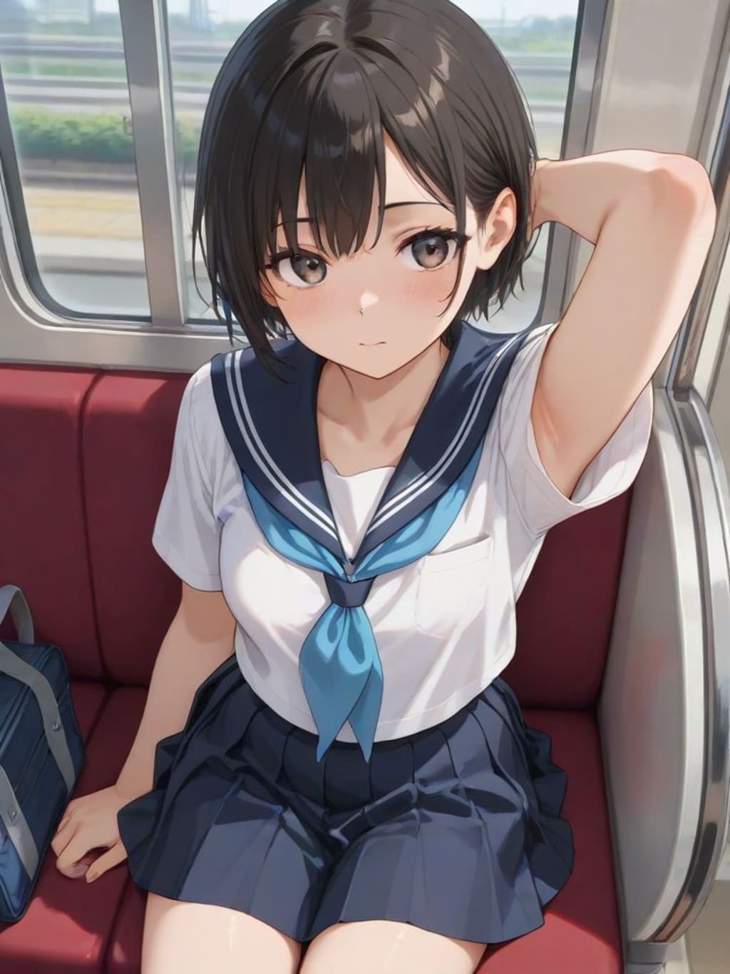 何気ない日常の通学風景「君の腋は狙われている！」