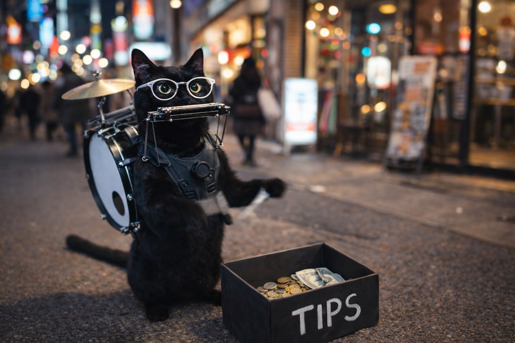 ストリートミュージにゃん