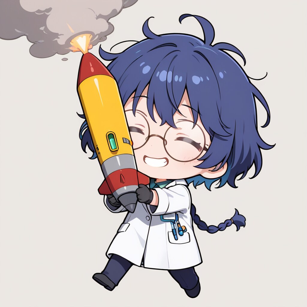 ロケットと青髪ちゃん