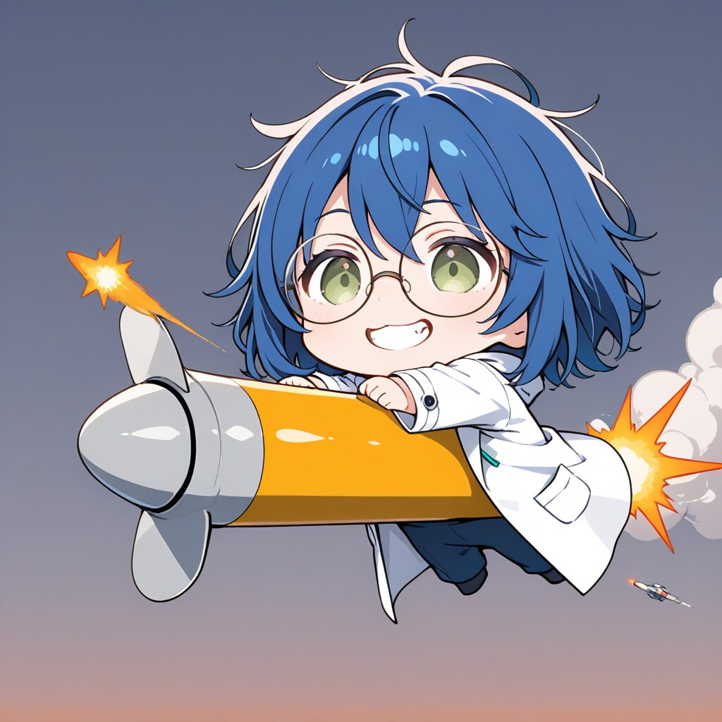 ロケットと青髪ちゃん