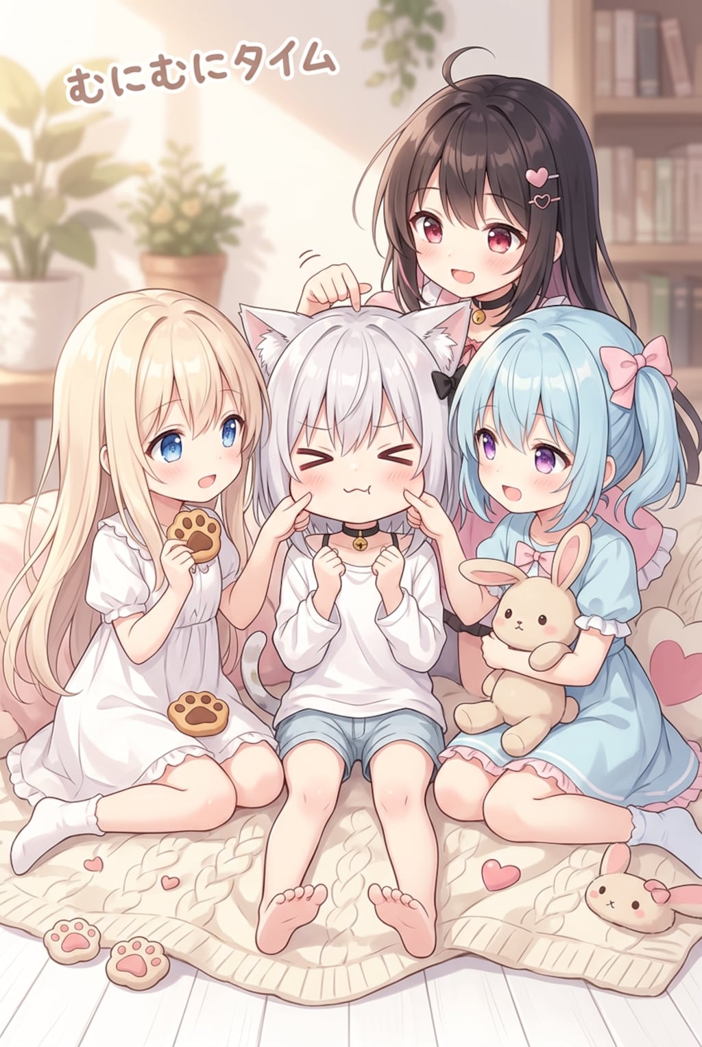 みんなでむにむにタイム😆😊