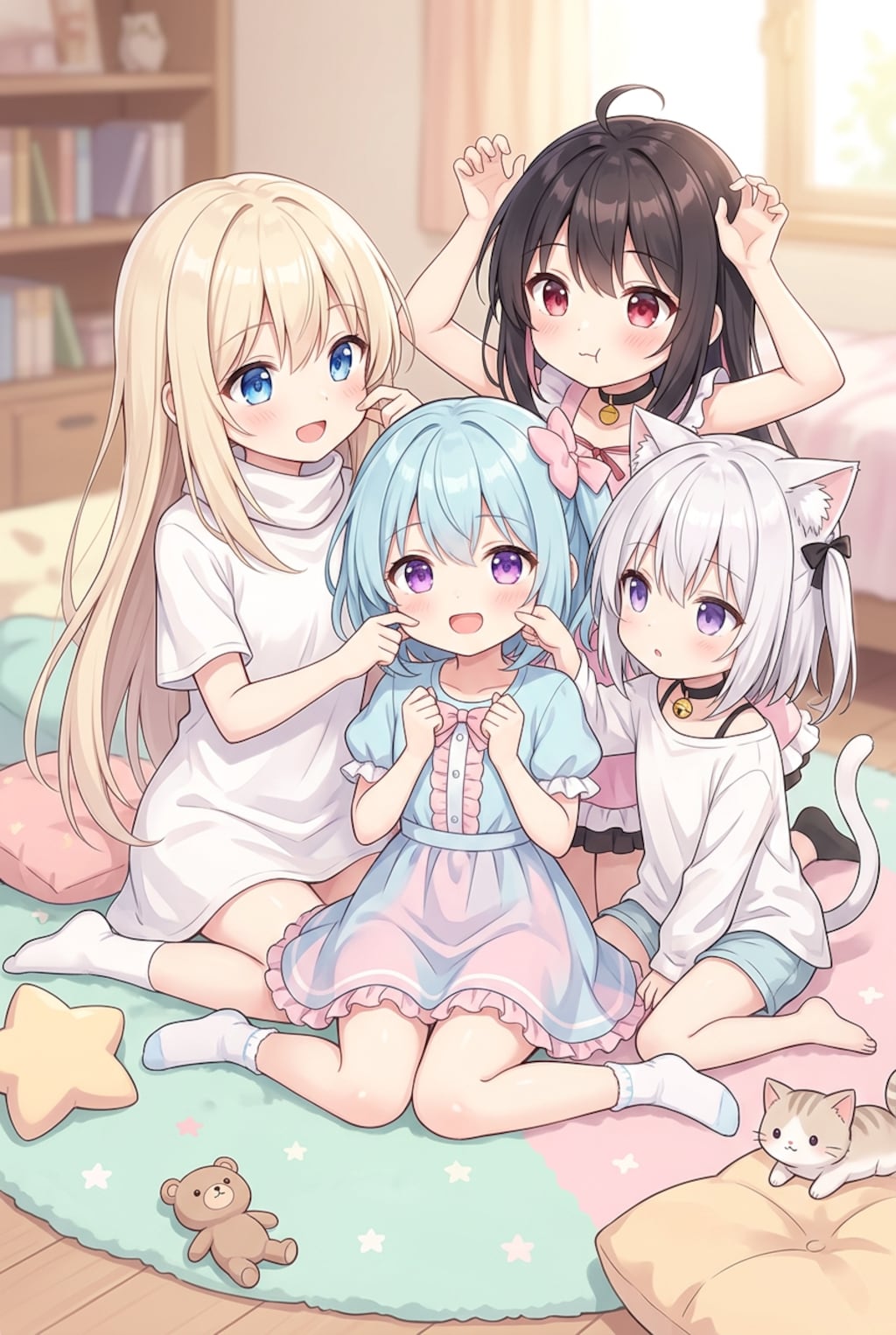 みんなでむにむにタイム😆😊