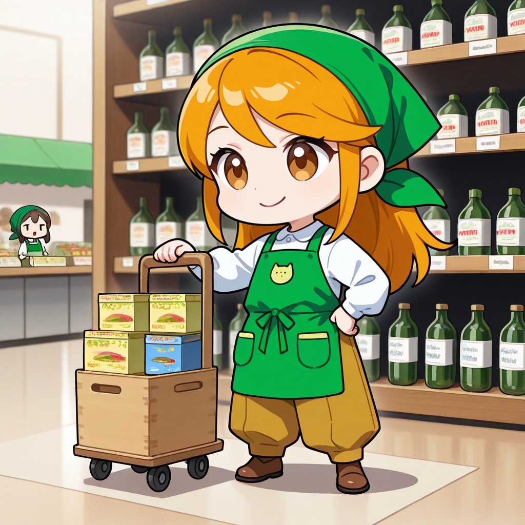 スーパーちちぷい品出し業務をこなす店員さん達