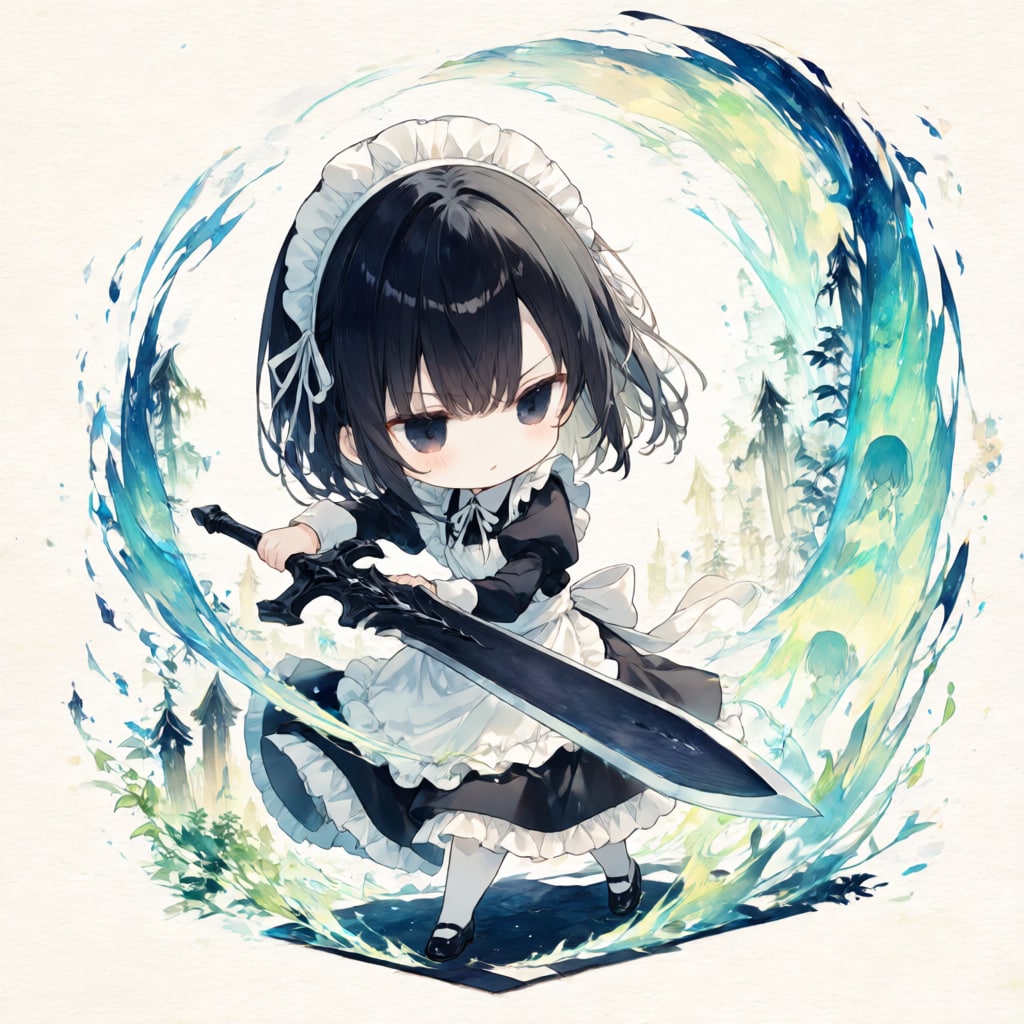 The Black-Sword Maid | の人気AIイラスト・グラビア