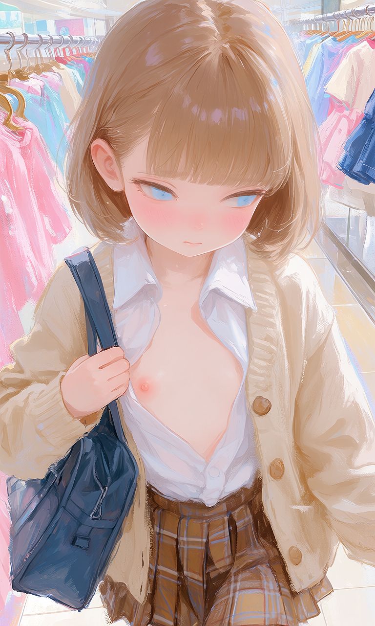 碧眼女子高生露出ちゃん