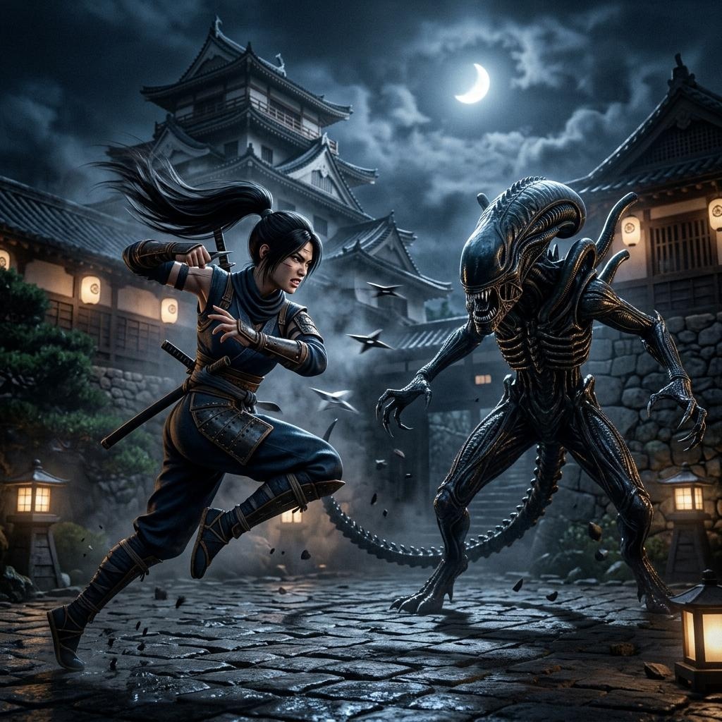 くノ一 vs エイリアン