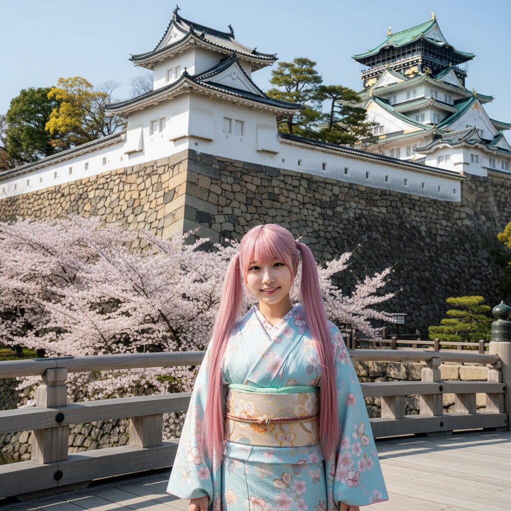 ももツイさん。4月6日  #城の日