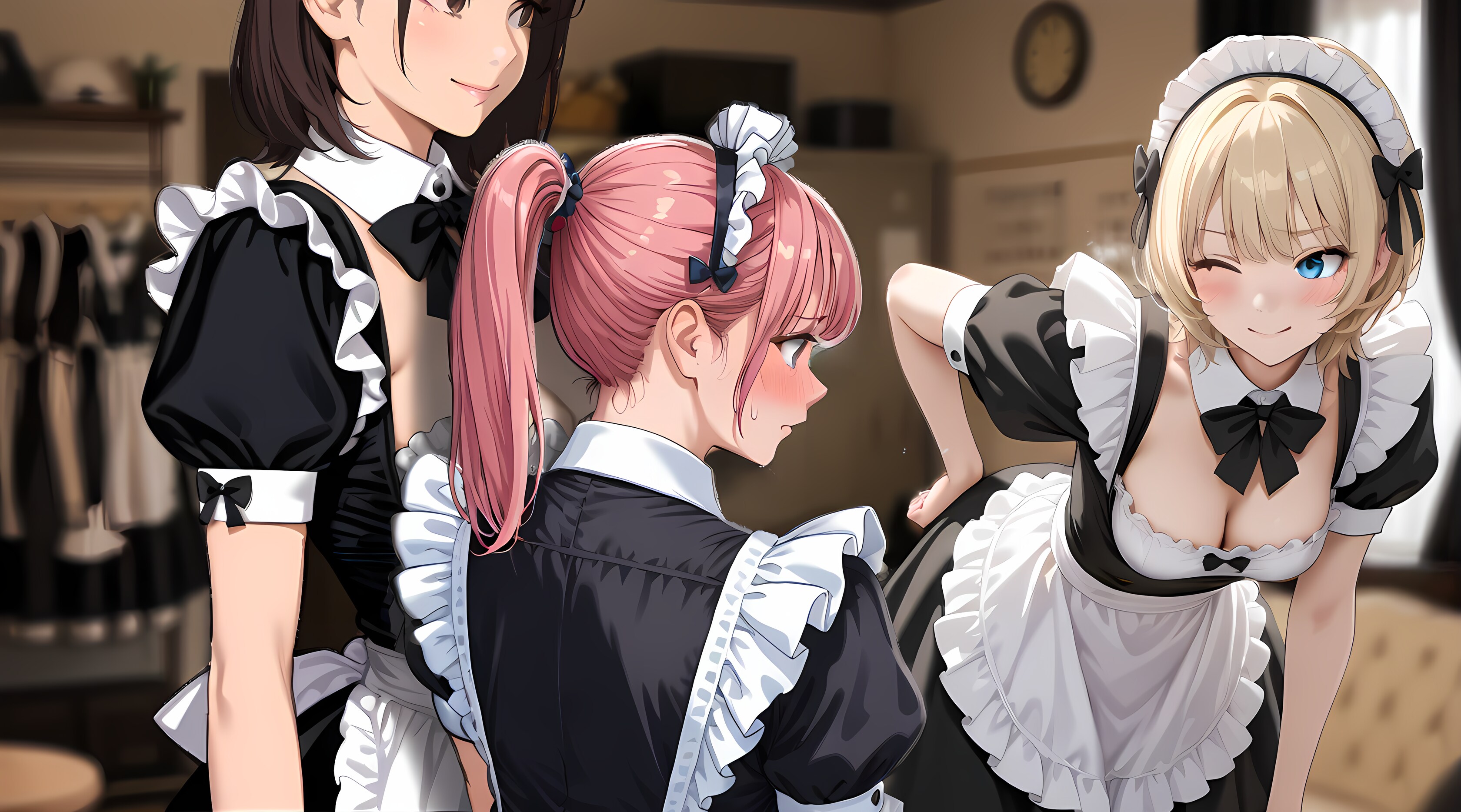メイド控室の雑談 | の人気AIイラスト・グラビア